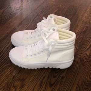 Shein White Canvas Sneakers